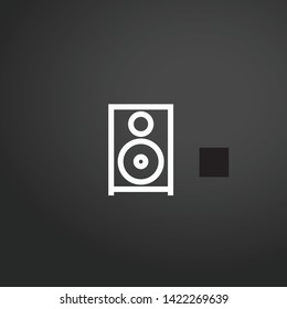 Speaker vector icon. Speaker concept stroke symbol design. Thin graphic elements vector illustration, outline pattern for your web site design, logo, UI. EPS 10.