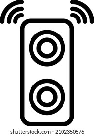 Ilustración de diseño de iconos del vector del altavoz