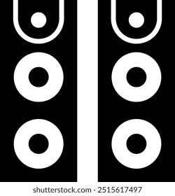 Design-Illustration für Lautsprechervektorsymbol