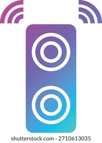 Ilustración de diseño de icono de Vector de altavoz