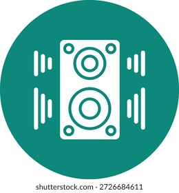 Ilustração de design de ícone de vetor de alto-falante