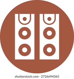 Ilustración de diseño de icono de Vector de altavoz