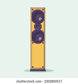 Speaker Vector Icon Illustration. Loudspeaker Vector. Flat Cartoon Style Suitable for Web Landing Page, Banner, Flyer, Sticker, Wallpaper, Background