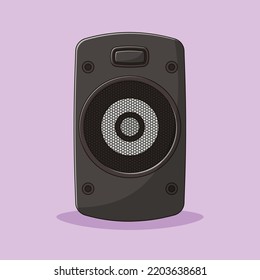 Speaker Vector Icon Illustration. Loudspeaker Vector. Flat Cartoon Style Suitable For Web Landing Page, Banner, Flyer, Sticker, Wallpaper, Background