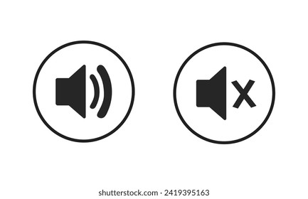 Speaker vector icon illustration  Loudspeaker icon Volume Icon