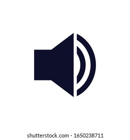 Speaker vector icon illustration, symbol for web site computer and mobile vector isolated on the white