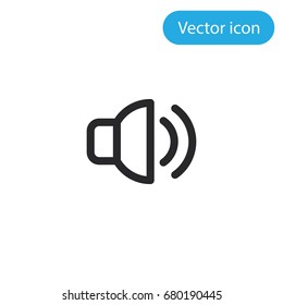 Speaker vector icon, illustration symbol
