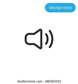 Speaker vector icon, illustration symbol