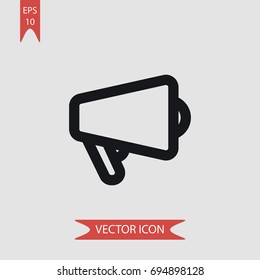 Speaker vector icon, illustration symbol