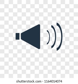 Speaker vector icon isolated on transparent background, Speaker logo concept