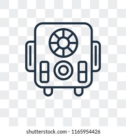Speaker vector icon isolated on transparent background, Speaker logo concept