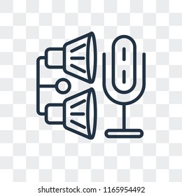 Speaker vector icon isolated on transparent background, Speaker logo concept