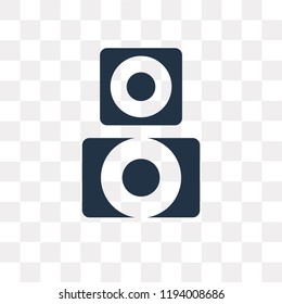Speaker vector icon isolated on transparent background, Speaker transparency concept can be used web and mobile