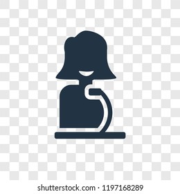 Speaker vector icon isolated on transparent background, Speaker transparency logo concept