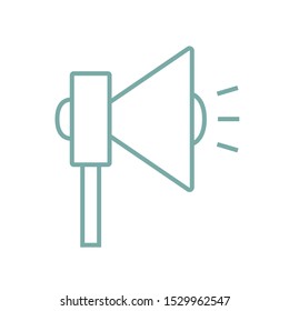 Speaker vector icon. Isolated on a white background.