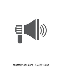 Speaker vector icon isolated on white background