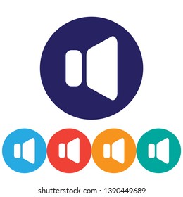 Speaker  vector icon  , lorem ipsum Flat design