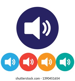 Speaker  vector icon , lorem ipsum Flat design