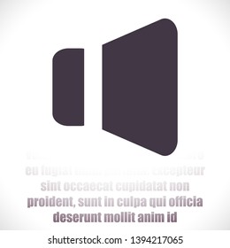Speaker  vector icon  , lorem ipsum Flat design