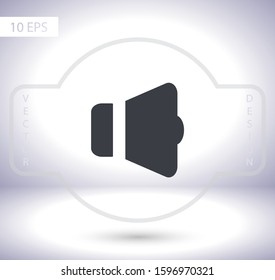 Speaker  vector icon  , lorem ipsum Flat design
