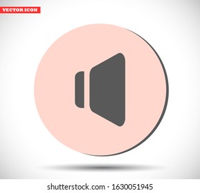 Speaker vector icon , lorem ipsum Flat design