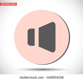 Speaker vector icon , lorem ipsum Flat design