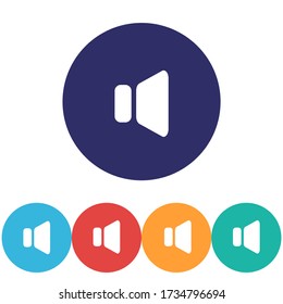 Icono vector del altavoz, lorem ipsum Diseño plano