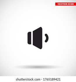 Speaker vector icon , lorem ipsum Flat design