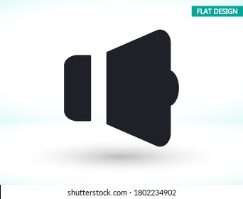 Speaker vector icon , lorem ipsum Flat design