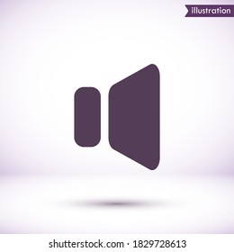 Speaker vector icon , lorem ipsum Flat design