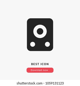 Speaker vector icon. Loudspeaker symbol. Best modern flat pictogram illustration for web and mobile apps design