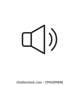 Icono vector del altavoz. Vector de símbolos de icono de correo. símbolo para el sitio web Equipo y vector móvil. Volumen de altavoces de audio en línea icono de arte para aplicaciones y sitios web. Vector de iconos de altavoz. Audio. Sonido
