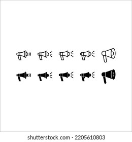 Lautsprecher, Vektorsymbol. Mail Icon Symbole Vektorgrafik. Symbol für Web-Site Computer und mobile Vektorgrafik.