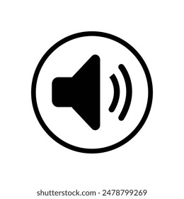Speaker vector icon. Mail Icon Symbols vector. symbol for web site Computer and mobile vector. Symbol communication, volume, megaphone and stereo, noise, loud. Vector illustration. Eps file 104.