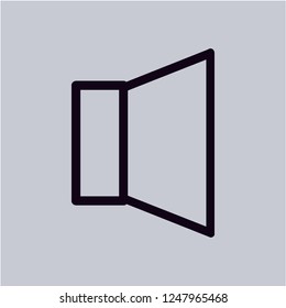 Speaker vector icon. Modern, simple, isolated, flat icon for website designs or mobile apps. Vector illustration.