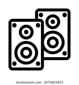 speaker vector icon on white background, audio speaker icon