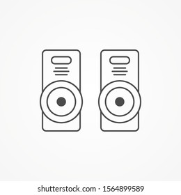 Speaker vector icon sign symbol
