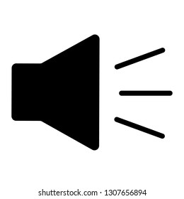 Speaker vector icon, sound volume illustration symbol.