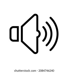 Speaker vector icon. Sound vector icon. Vector icon for web site, app or multimedia. UI UX.