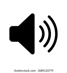 Speaker vector icon. Sound vector icon. Vector icon for web site, app or multimedia. UI UX.