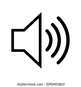 Speaker vector icon. Sound vector icon. Vector icon for web site, app or multimedia. UI UX.