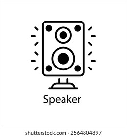 Speaker Vector icon stock illustration