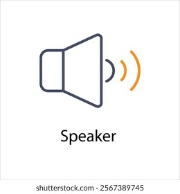 Speaker Vector icon stock illustration