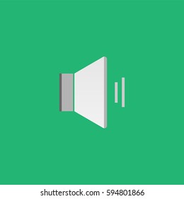 Speaker Vector Icon, The symbol of loudspeaker. Simple, modern flat vector illustration for mobile app, website or desktop app