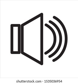 Speaker vector icon. symbol for web site Computer and mobile vector.