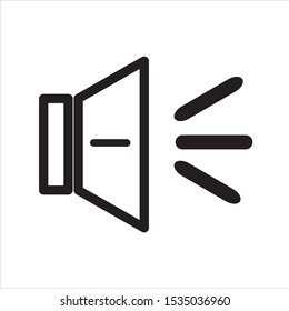 Speaker vector icon. symbol for web site Computer and mobile vector.