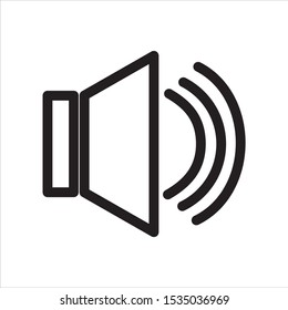 Speaker vector icon. symbol for web site Computer and mobile vector.