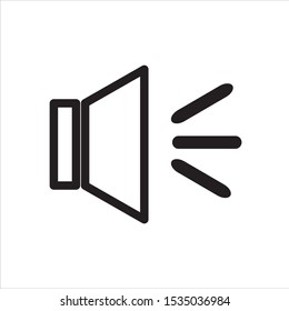 Speaker vector icon. symbol for web site Computer and mobile vector.