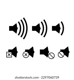 Icono vector del altavoz. Símbolo vectorial para sitio web Ilustración de diseño móvil e informática.