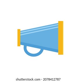 Speaker vector icon. Theatrical loudspeaker. Flat design icon on white background. Graphic symbol for web design, logo.